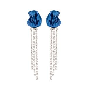 Sterling King Georgia Crystal embellished drop earrings